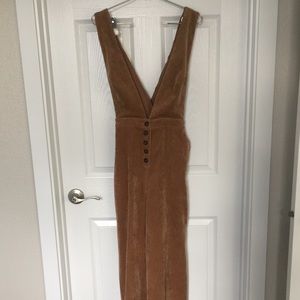 Corduroy Bell Bottom Jumpsuit